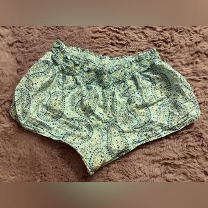 Victoria's Secret Sleep Wear Light Blue Paisley High Waist Shorts